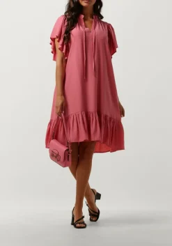 CO'COUTURE mini jurk tora frill dress roze Clearance