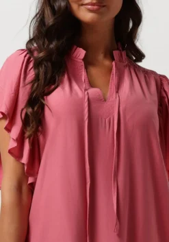 CO'COUTURE mini jurk tora frill dress roze Clearance