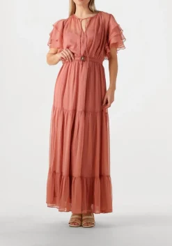 DANTE6 maxi jurk xevi boho maxi chiffon dress roze New