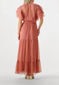 DANTE6 maxi jurk xevi boho maxi chiffon dress roze New