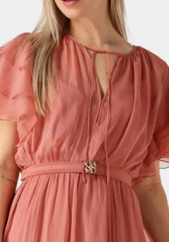 DANTE6 maxi jurk xevi boho maxi chiffon dress roze New