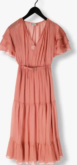 DANTE6 maxi jurk xevi boho maxi chiffon dress roze New