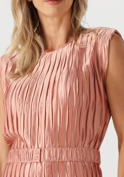 DANTE6 midi jurk lexis plisse maxi dress roze New
