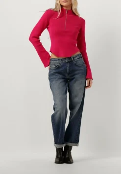 GESTUZ trui yasmiagz zipper pullover roze Outlet