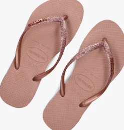 HAVAIANAS teenslippers slim sparkle ii roze Outlet