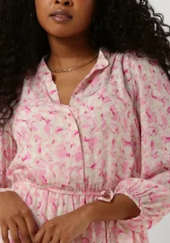 LEVETE ROOM midi jurk anja 1 roze Best