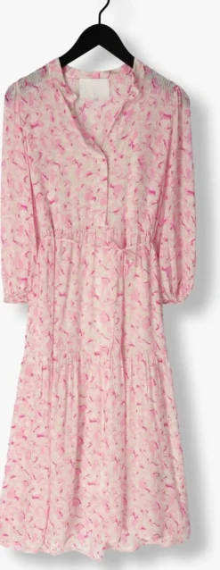 LEVETE ROOM midi jurk anja 1 roze Best