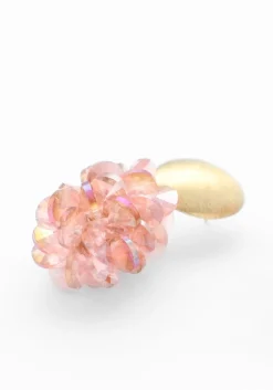 LOTT. GIOIELLI oorbellen thick oval crystal sequins roze New