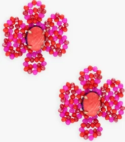 LOTT. GIOIELLI oorbellen blooming flower roze Hot