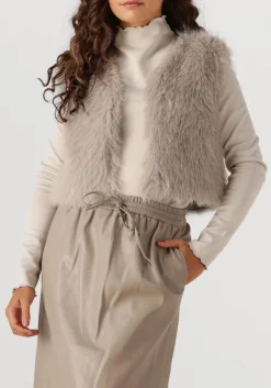 AIMEE THE LABEL gilet isla taupe Sale