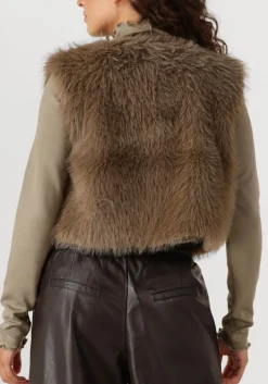 AIMEE THE LABEL gilet isla taupe New