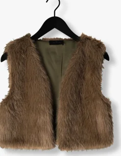 AIMEE THE LABEL gilet isla taupe New
