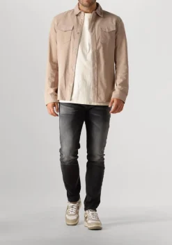 ALTER EGO leren jas robert taupe