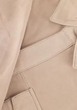 ALTER EGO leren jas robert taupe