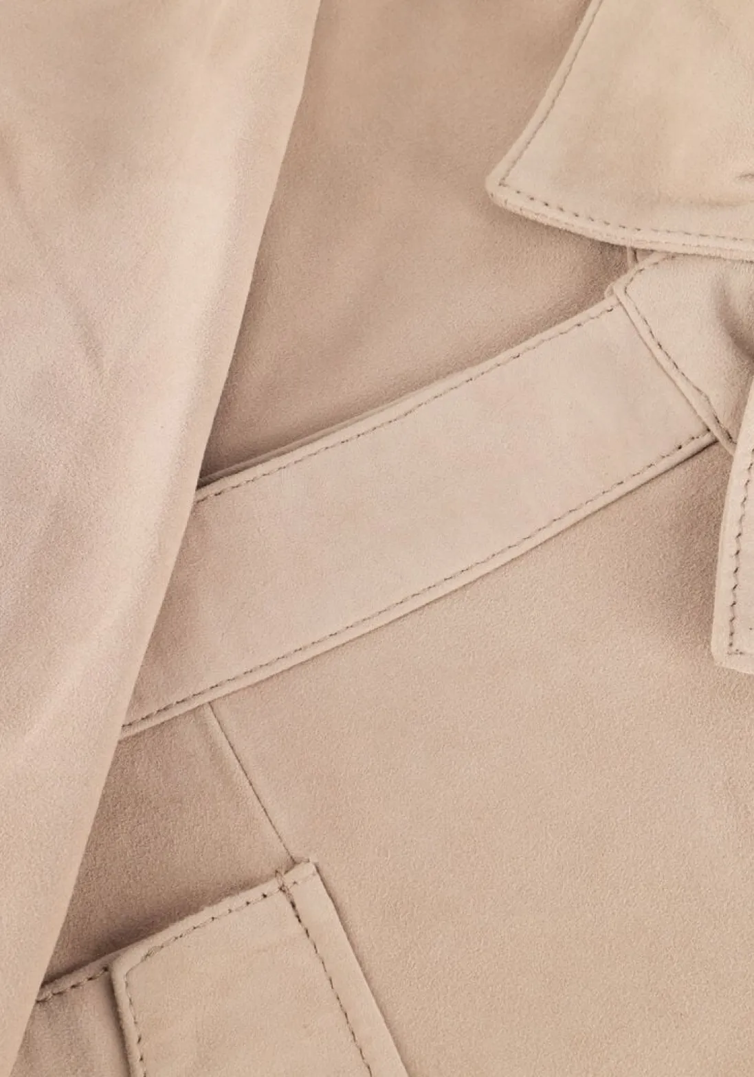 ALTER EGO leren jas robert taupe