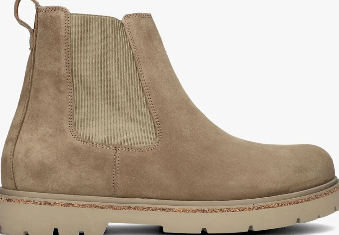 BIRKENSTOCK chelsea boots highwood slip on men taupe Discount