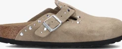 BIRKENSTOCK instappers boston rivet taupe Hot