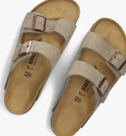 BIRKENSTOCK slippers arizona heren taupe Online