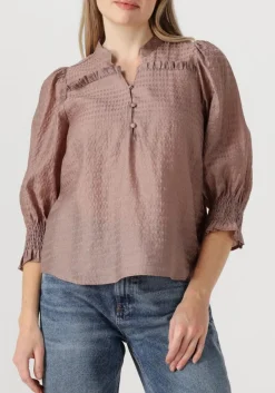 CO'COUTURE blouses charliecc frill ss shirt taupe Outlet