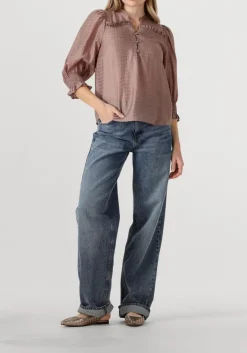 CO'COUTURE blouses charliecc frill ss shirt taupe Outlet