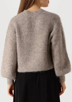 CO'COUTURE vest coralee rib cardigan taupe Hot