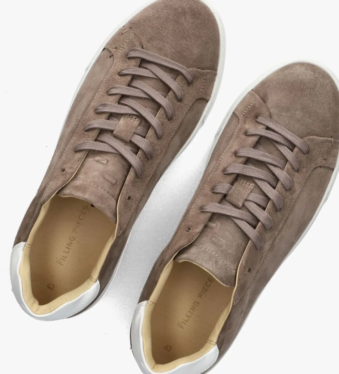 FILLING PIECES lage sneakers tiebreak suede taupe Best