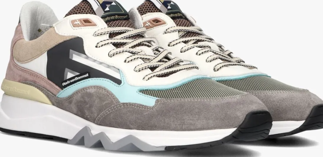 FLORIS VAN BOMMEL lage sneakers sfm-10136 de zager taupe Online