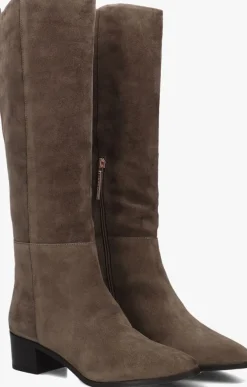 FRED DE LA BRETONIERE hoge laarzen frolly slob taupe New