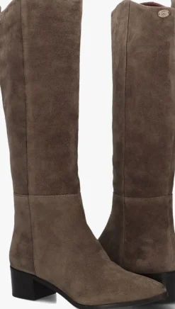 FRED DE LA BRETONIERE hoge laarzen frolly slob taupe New