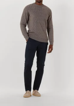 GENTILUOMO trui round ls taupe Hot