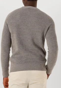 GENTILUOMO trui round ls raglan taupe New