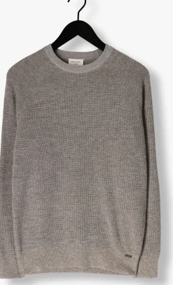GENTILUOMO trui round ls raglan taupe New