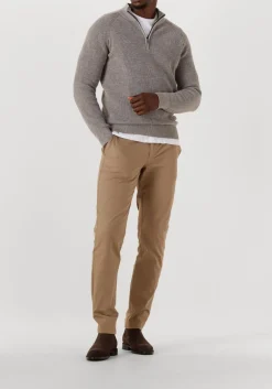 GENTILUOMO trui turtle zip taupe Hot