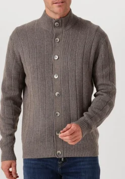GENTILUOMO vest cardigan 8 buttons taupe Outlet