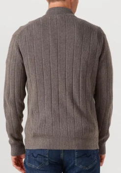 GENTILUOMO vest cardigan 8 buttons taupe Outlet