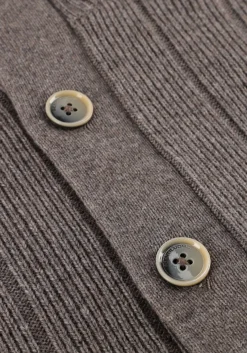 GENTILUOMO vest cardigan 8 buttons taupe Outlet