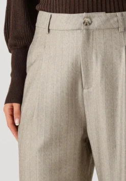 IBANA wijde broek pelah pinestripe taupe Hot
