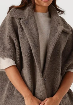 KNIT-TED vest tam taupe Clearance