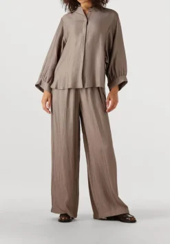 KNIT-TED wijde broek noa taupe Outlet