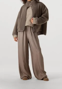 KNIT-TED wijde broek noa taupe Outlet