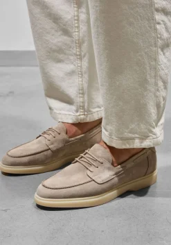 Mason Garments instappers amalfi boat taupe New