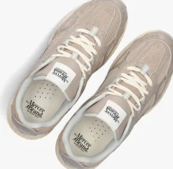 MERCER AMSTERDAM lage sneakers the re-run max perforated taupe Clearance