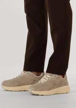 MERCER AMSTERDAM lage sneakers the re-run max perforated taupe Clearance