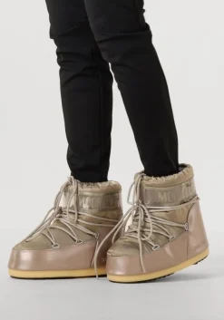MOON BOOT taupe snowboots icon low glance zilverkleurig Hot