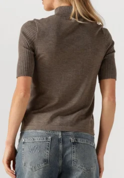 MOS MOSH trui mmrelena turtleneck ss knit taupe Discount