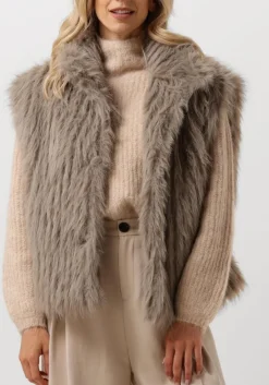NOTRE-V gilet nv-edith taupe New
