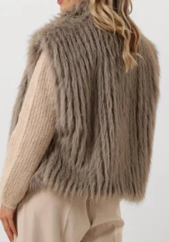 NOTRE-V gilet nv-edith taupe New