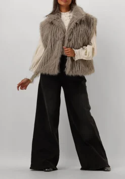 NOTRE-V gilet nv-edith taupe New