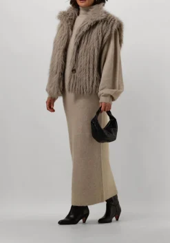 NOTRE-V gilet nv-edith taupe New