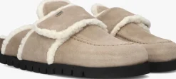 NUBIKK instappers teddy fur taupe Sale